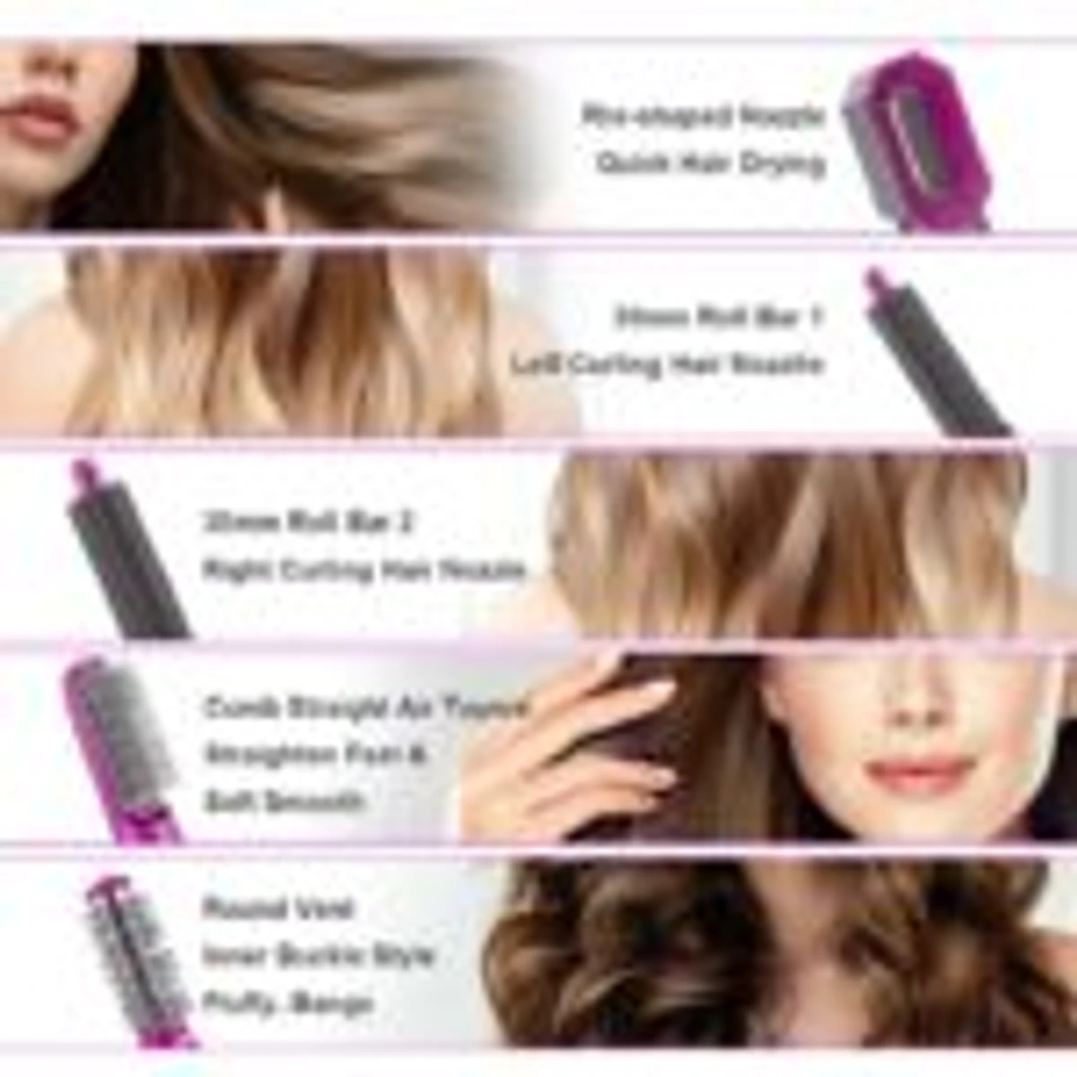 5 IN 1 Hot Curling Hair Straightener for Women