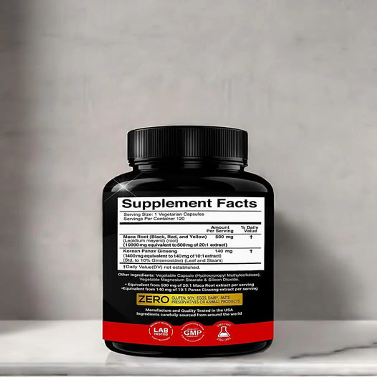 Maca+panax ginseng